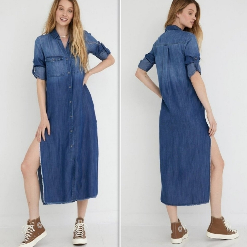 Bella Dahl Denim Shirtdress chambray washout
